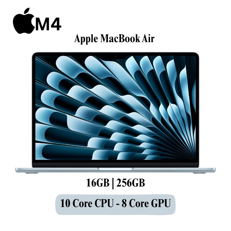 Apple MC6T4HN/A MacBook Air (Apple M4 Chip/16 GB/256 GB SSD/MacOS Sequoia/Liquid Retina), 34.46 cm (13.6 inch), Sky Blue