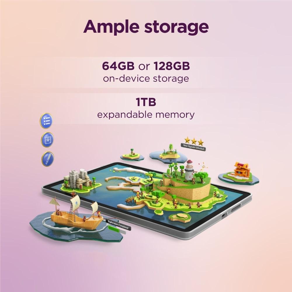 Lenovo Tab 25.65 cm (10.1 inch) Wi-Fi + Cellular Tablet, 4 GB RAM, 64 GB, Blue, ZAEJ0054IN (2025) - Image 5