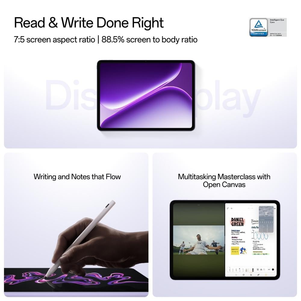 OnePlus Pad Go 2 30.73 cm (12.1 inch) 8 GB RAM, 128 GB, Shadow Black, Wi-Fi Tablet, OPD2504 - Image 6