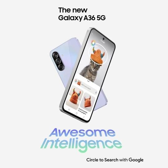 Samsung Galaxy A36 5G 128 GB, 8 GB RAM, Awesome Lavender, Mobile Phone - Image 7