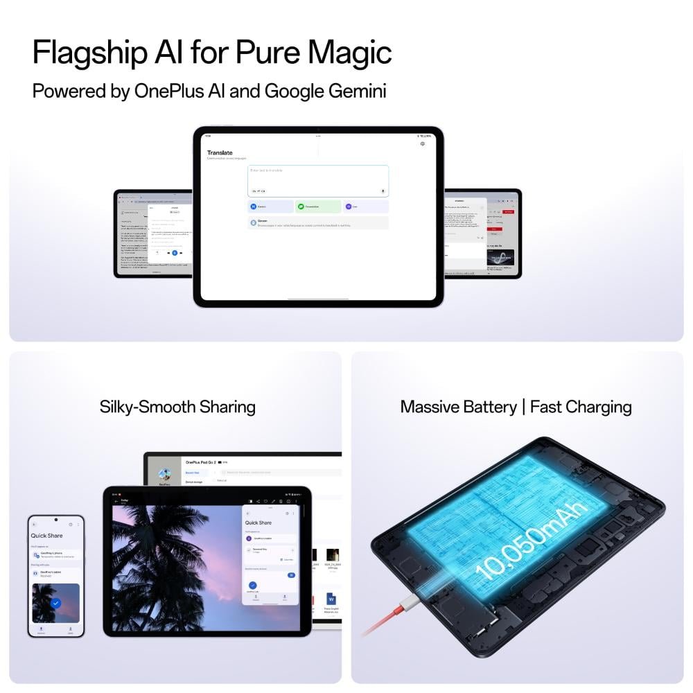 OnePlus Pad Go 2 30.73 cm (12.1 inch) 8 GB RAM, 128 GB, Shadow Black, Wi-Fi Tablet, OPD2504 - Image 5