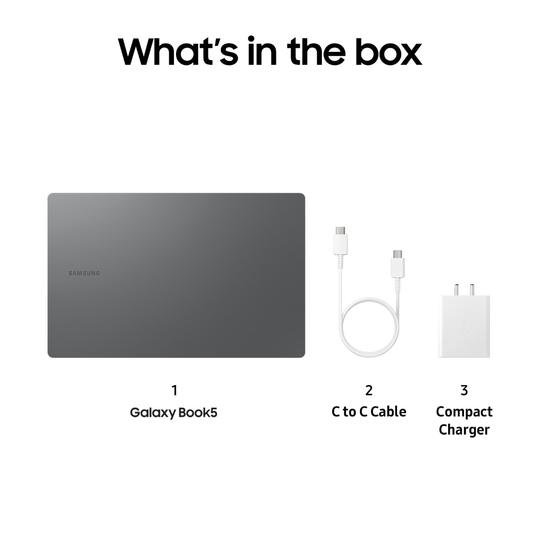 Samsung Galaxy Book5 NP750XHD-KD2IN Standard Laptop (AI enabled Intel Core Ultra 7 255U/16 GB/512 GB/Intel Graphics/Windows 11 Home/MS Office Home & Student 2024, Galaxy Ecosystem Apps/Full HD), 39.62 cm - 15.6 inch, Gray - Image 8