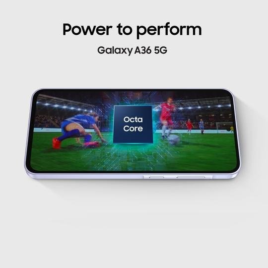 Samsung Galaxy A36 5G 128 GB, 8 GB RAM, Awesome Lavender, Mobile Phone - Image 5